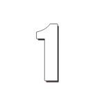DIRT FREAK AUTOCOLANTE ED2 NUMERO 1 BRANCO 3UNID