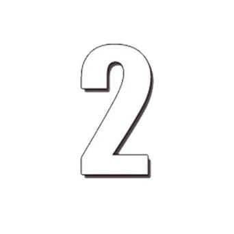 DIRT FREAK AUTOCOLANTE ED2 NUMERO 2 BRANCO 3UNID DIRT FREAK AUTOCOLANTE ED2 NUMERO 2 BRANCO 3UNID