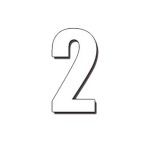 DIRT FREAK AUTOCOLANTE ED2 NUMERO 2 BRANCO 3UNID