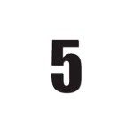 DIRT FREAK AUTOCOLANTE MN2 NUMERO 5 PRETO DIRT FREAK AUTOCOLANTE MN2 NUMERO 5 PRETO
