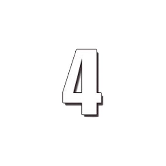 DIRT FREAK AUTOCOLANTE MN2 NUMERO 4 BRANCO DIRT FREAK AUTOCOLANTE MN2 NUMERO 4 BRANCO