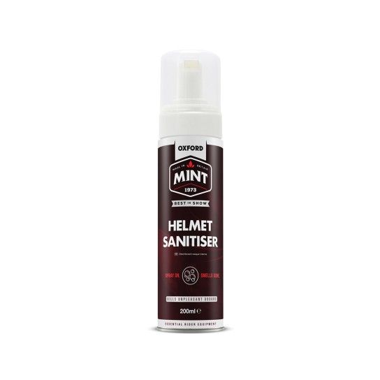 OXFORD MINT HELMET SANITISER FOAM 200ml LIMPEZA INTERIOR CAP