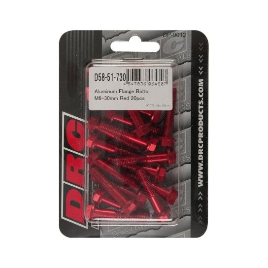 DIRT FREAK PARAFUSO FLANGE M6 30mm VERMELHO 20UNID DIRT FREAK PARAFUSO FLANGE M6 30mm VERMELHO 20UNID