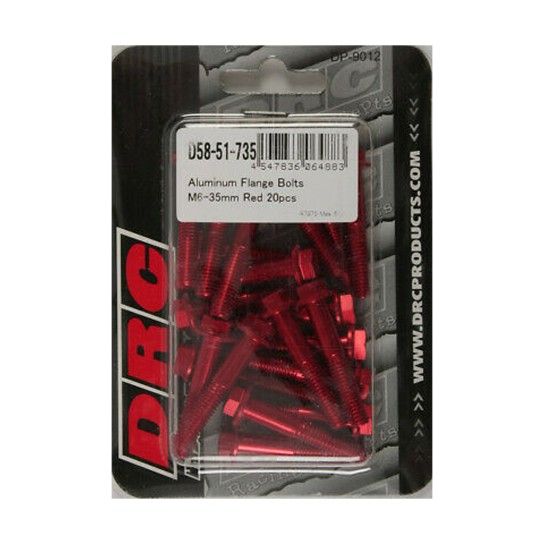 DIRT FREAK PARAFUSO FLANGE M6 35mm VERMELHO 20UNID DIRT FREAK PARAFUSO FLANGE M6 35mm VERMELHO 20UNID