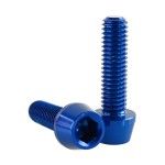 DIRT FREAK PARAFUSO TAPER M6 20mm AZUL 4UNID DIRT FREAK PARAFUSO TAPER M6 20mm AZUL 4UNID