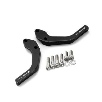 ZETA KIT FIXADOR GUIADOR P/ PROTE�AO MAO PARA KTM/HUSQ.PRETO