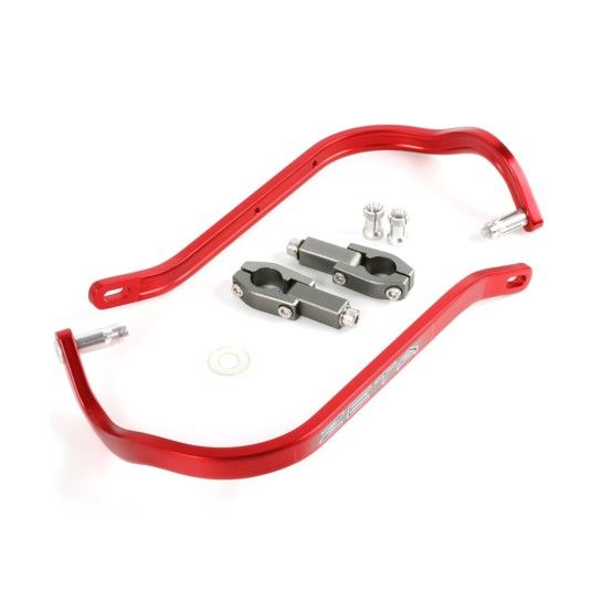 ZETA BARRA PROTEC�AO MAO CURVO VERMELHO GUIADOR 22,2mm