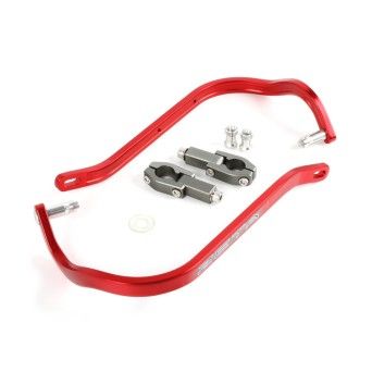 ZETA BARRA PROTEC�AO MAO CURVO VERMELHO GUIADOR 22,2mm