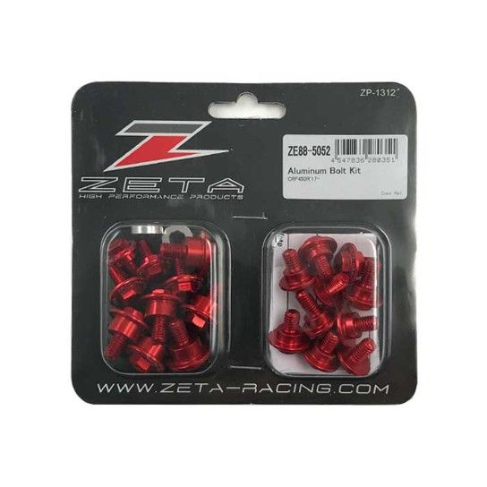 ZETA KIT PARAFUSOS ALUMINIO CRF45017 - VERMELHO ZETA KIT PARAFUSOS ALUMINIO CRF45017 - VERMELHO
