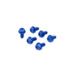 ZETA PARAFUSOS PROTEÇAO FORQUETA YAMAHA 2 AZUL 6 UNIDADES ZETA PARAFUSOS PROTEÇAO FORQUETA YAMAHA 2 AZUL 6 UNIDADES