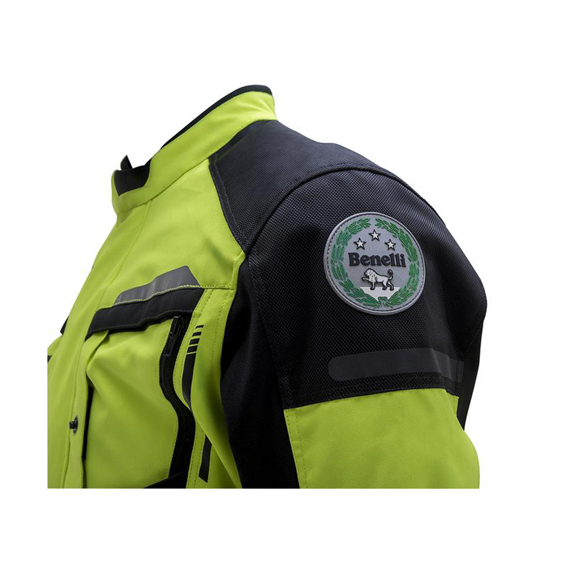 BLUS�O BENELLI ESSENTIAL AMARELO FLUOR/PRETO - M