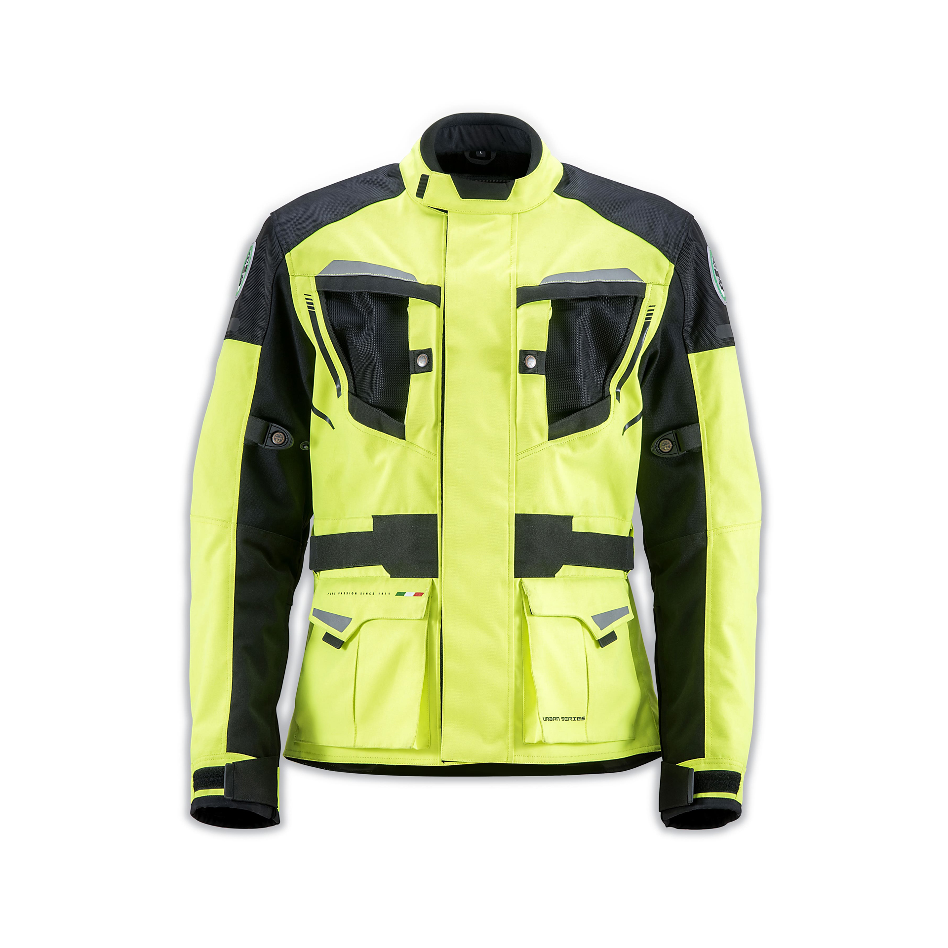 BLUS�O BENELLI ESSENTIAL AMARELO FLUOR/PRETO - L