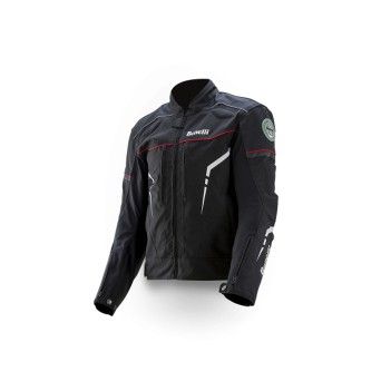 BLUS�O BENELLI COPER-TEX PRETO/VERMELHO - M