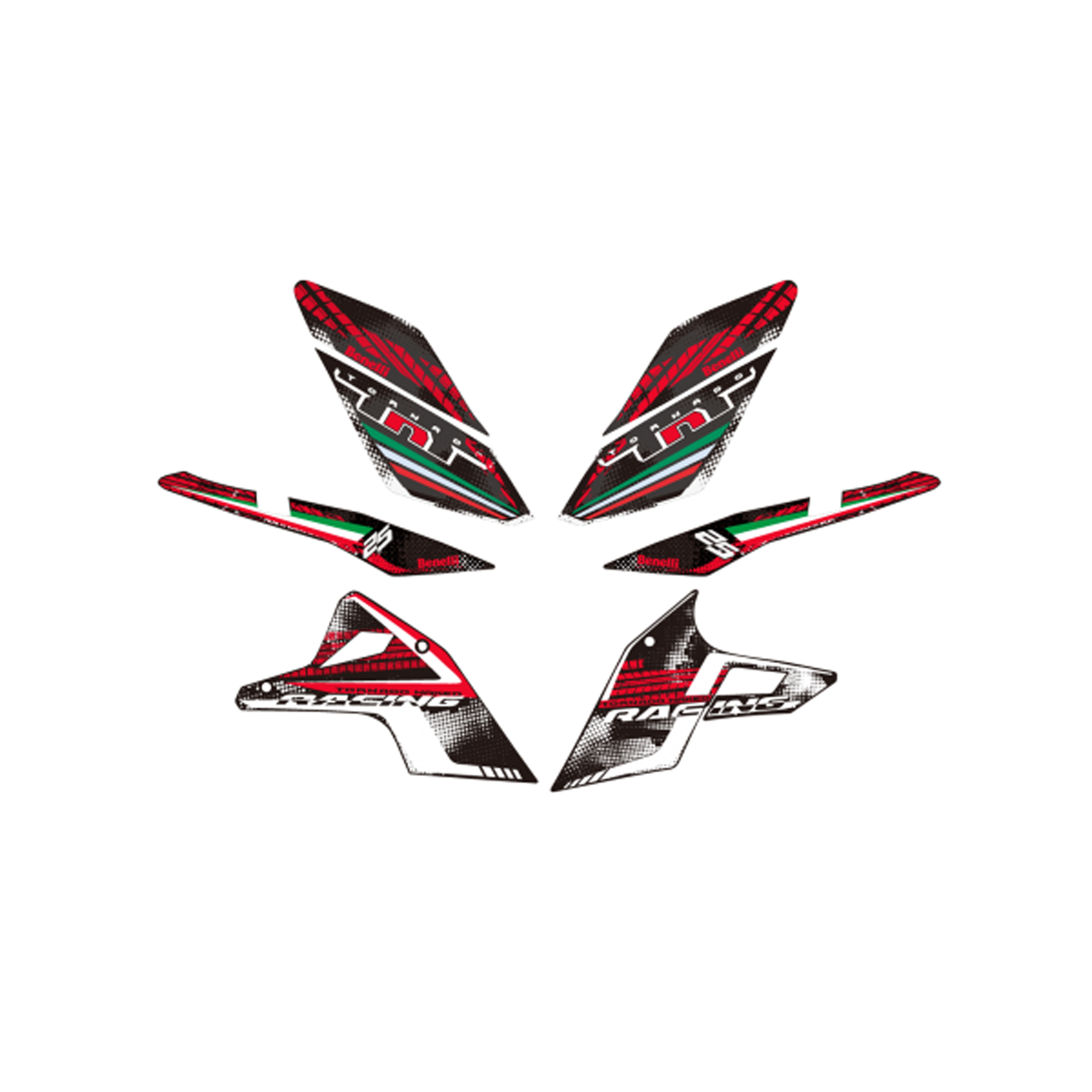 KIT AUTOCOLANTES BN251 - VERMELHO