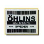 OHLINS AUTOCOLANTE OHLINS MX GAS 1976-2016 BRANCO/TRANSPARE OHLINS AUTOCOLANTE OHLINS MX GAS 1976-2016 BRANCO/TRANSPARE