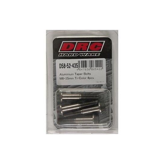 DIRT FREAK PARAFUSO TAPER M6 35mm TITANIO 4UNID DIRT FREAK PARAFUSO TAPER M6 35mm TITANIO 4UNID