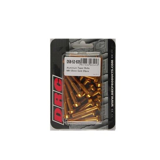DIRT FREAK PARAFUSO TAPER M6 35mm DOURADO 20UNID DIRT FREAK PARAFUSO TAPER M6 35mm DOURADO 20UNID