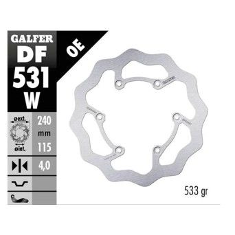 GALFER DISCO WAVE FIXED 240X4mm TRASERO GALFER DISCO WAVE FIXED 240X4mm TRASERO
