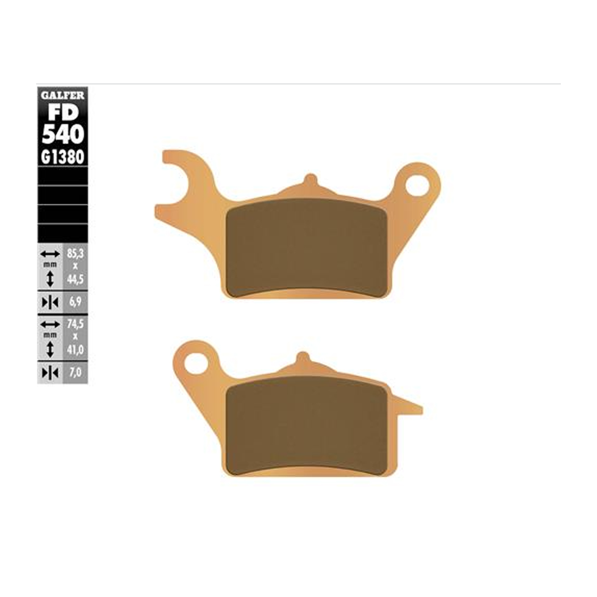 GLAFER SINTER SCOOTER BRAKE PADS