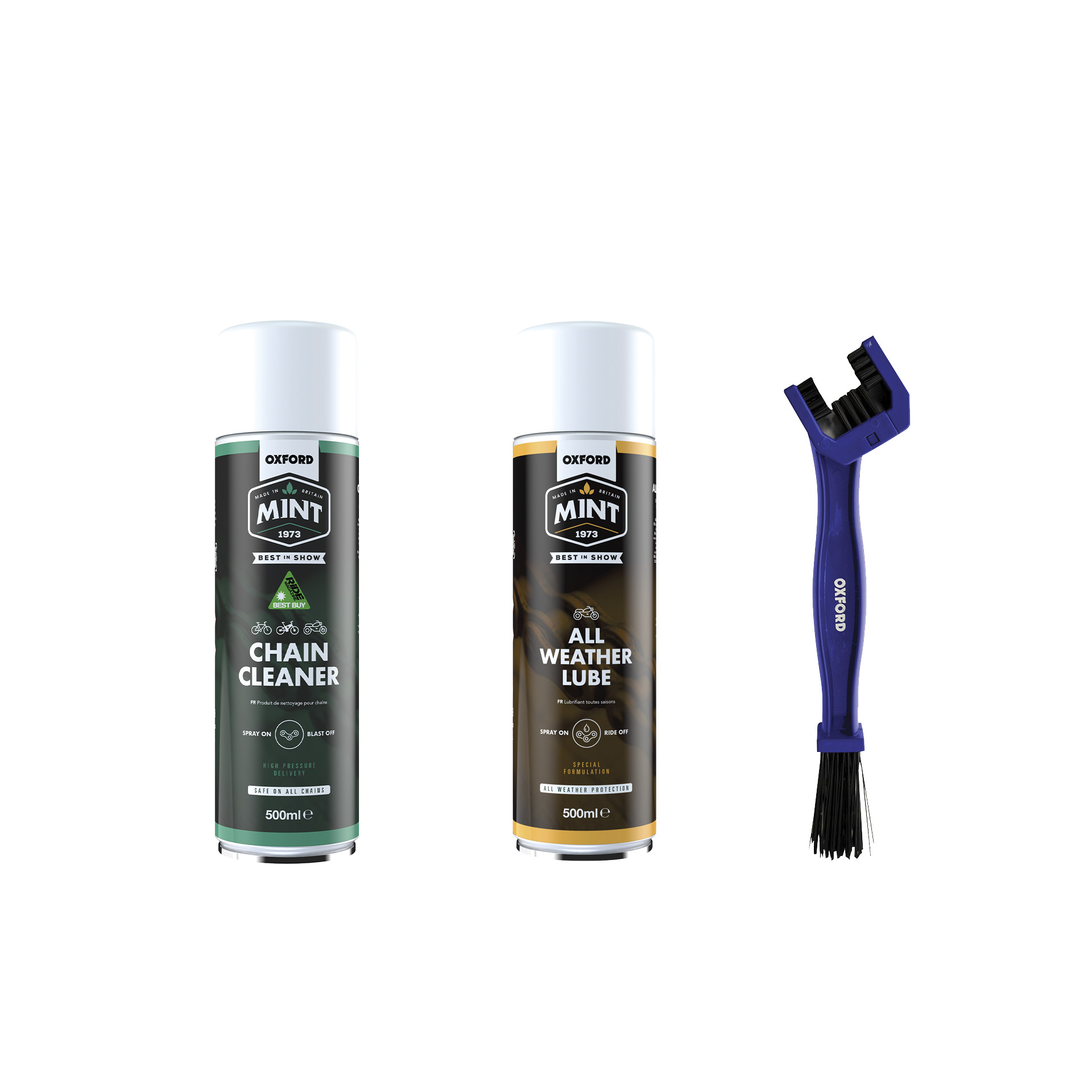 OXFORD MINT KIT CLEANER & LUBE CHAIN MOTO OXFORD MINT KIT CLEANER & LUBE CHAIN MOTO