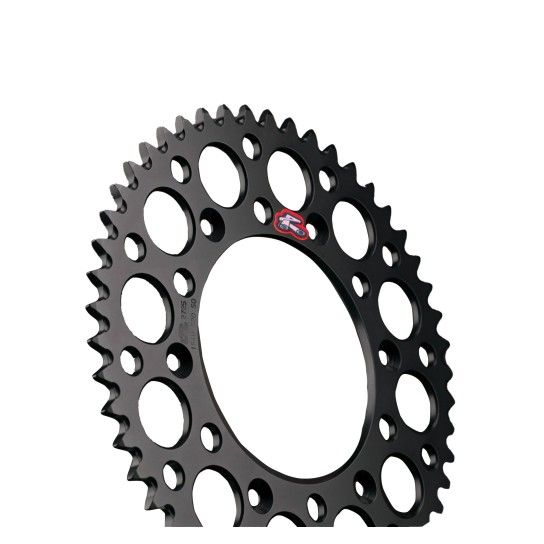 RENTHAL REAR SPROCKET BLACK Grvd Pkd