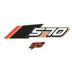 Autocolante Dianteiro Esquerdo(Branco) T-BOSS 570 EPS Autocolante Dianteiro Esquerdo(Branco) T-BOSS 570 EPS