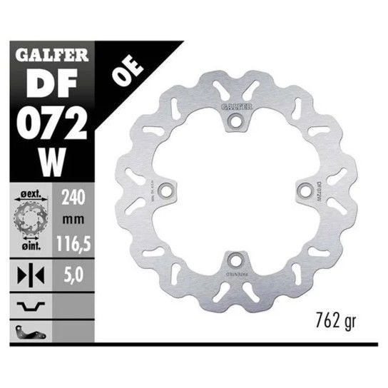 GALFER CB600 HORNET 2007 DISCO TRAS WAVE