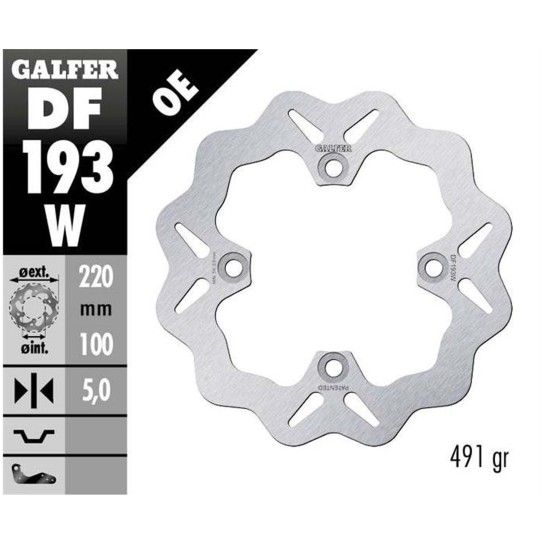 GALFER ZX6-R 636 DISCO TRAS