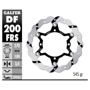 GALFER KX DISCO FRENTE 270mm RANURADO GALFER KX DISCO FRENTE 270mm RANURADO