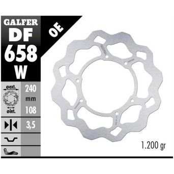 GALFER DT50 DISCO FRENTE 240x3,5mm GALFER DT50 DISCO FRENTE 240x3,5mm
