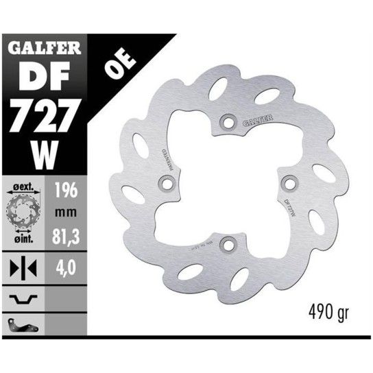 GALFER DS650 DISCO TRAS