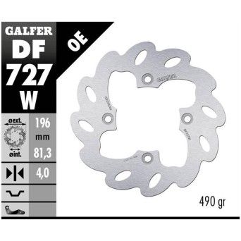 GALFER DS650 DISCO TRAS GALFER DS650 DISCO TRAS