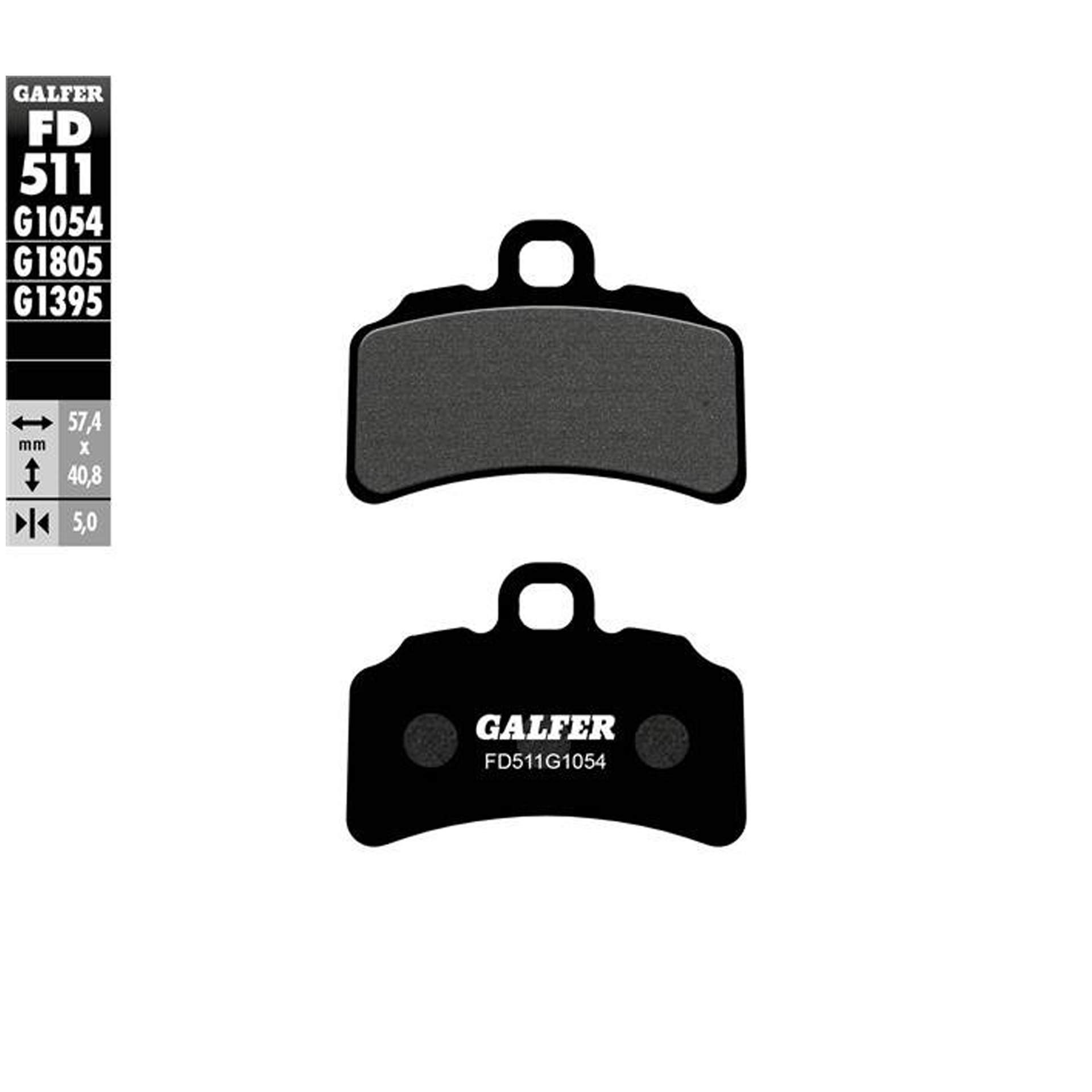 GALFER 511-1805 PASTILHAS TRAVAO TRIAL GALFER 511-1805 PASTILHAS TRAVAO TRIAL
