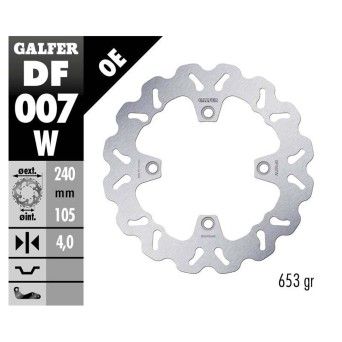 GALFER XL600/XL700 TRANSALP DISCO WAVE GALFER XL600/XL700 TRANSALP DISCO WAVE