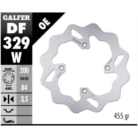 GALFER RM85 DISCO WAVE TRAS GALFER RM85 DISCO WAVE TRAS