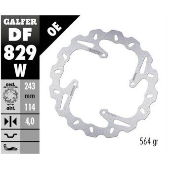 GALFER TM SMX 660 F 2004 DISCO TRAS GALFER TM SMX 660 F 2004 DISCO TRAS