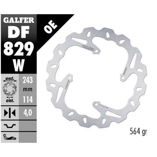 GALFER TM SMX 660 F 2004 DISCO TRAS