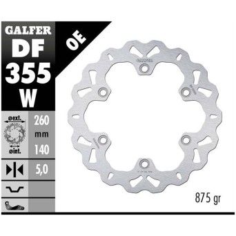 GALFER GSXR1300 HAYBUSA DISCO TRAVAO TRAVAO WAVE