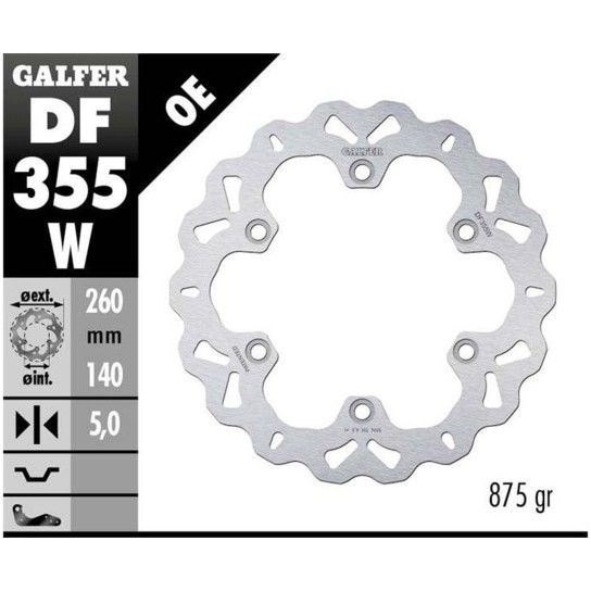 GALFER GSXR1300 HAYBUSA DISCO TRAVAO TRAVAO WAVE