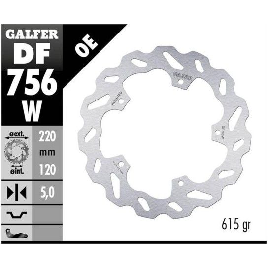 GALFER S1000RR DISCO TRAS WAVE GALFER S1000RR DISCO TRAS WAVE