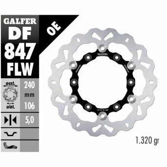 GALFER SMC 660R HUSQVARNA 701 2021-23 DISCO TRASEIRO 240x5mm