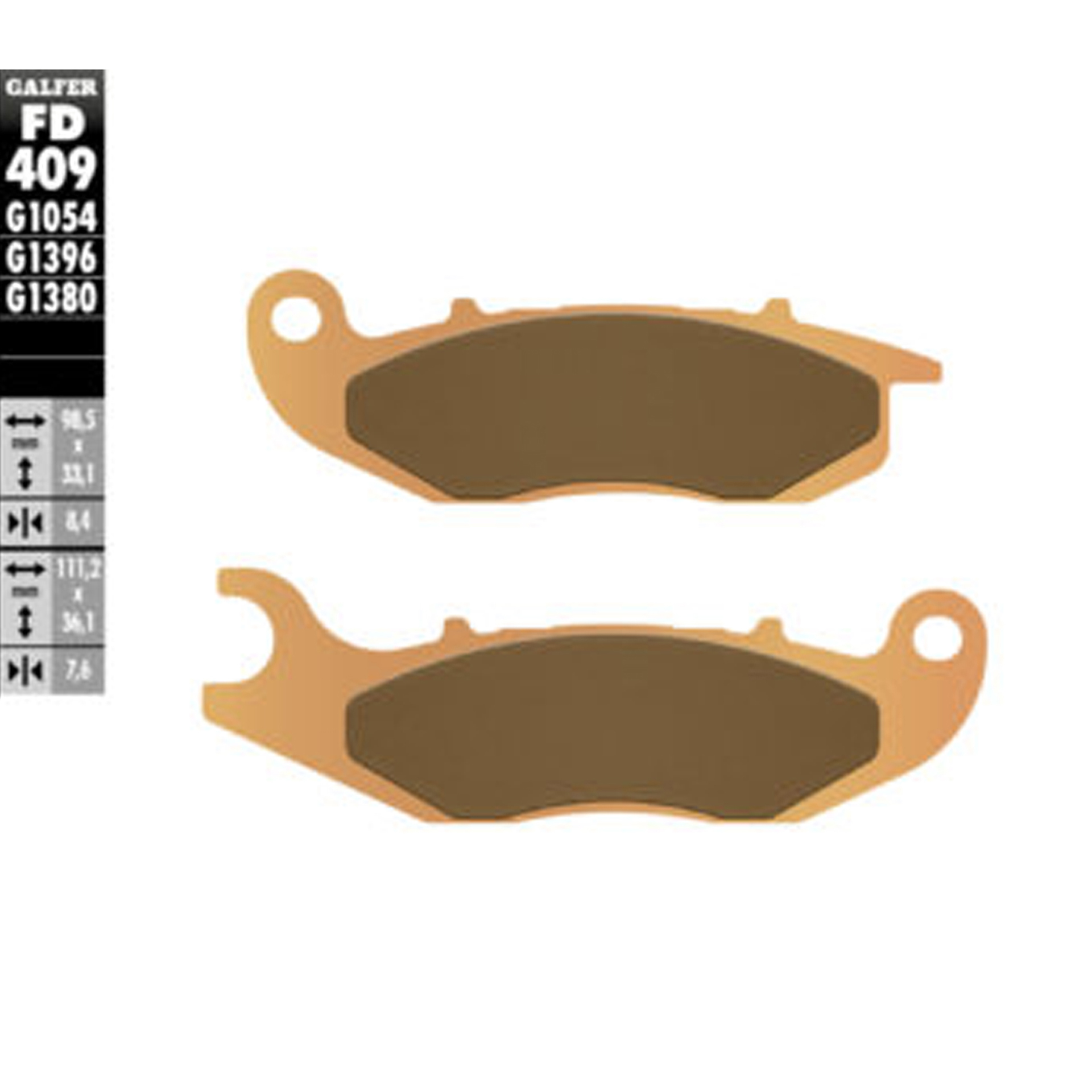 GLAFER SINTER SCOOTER BRAKE PADS