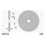 AFAM CREMALHEIRA ALUMINIO CHEIA 428-52