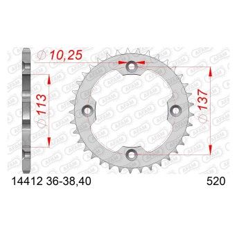 AFAM CREMALHEIRA A�O 520 LTZ400 2009-18 LTR450