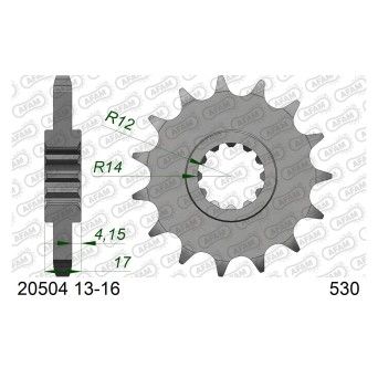 AFAM PINHAO 525 CBR600F 1987-96 AFAM PINHAO 525 CBR600F 1987-96