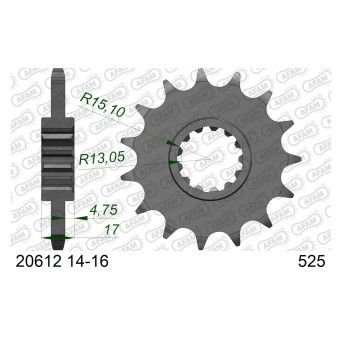 AFAM PINHAO 525 CB600F CBR650 CRF1100 XL1000 CBR900R 1000RR AFAM PINHAO 525 CB600F CBR650 CRF1100 XL1000 CBR900R 1000RR