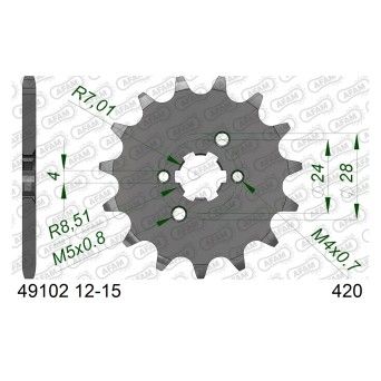 AFAM PINHAO 420 RS50 RX50 KLX 110 GPR 50 SENDA 50 AFAM PINHAO 420 RS50 RX50 KLX 110 GPR 50 SENDA 50