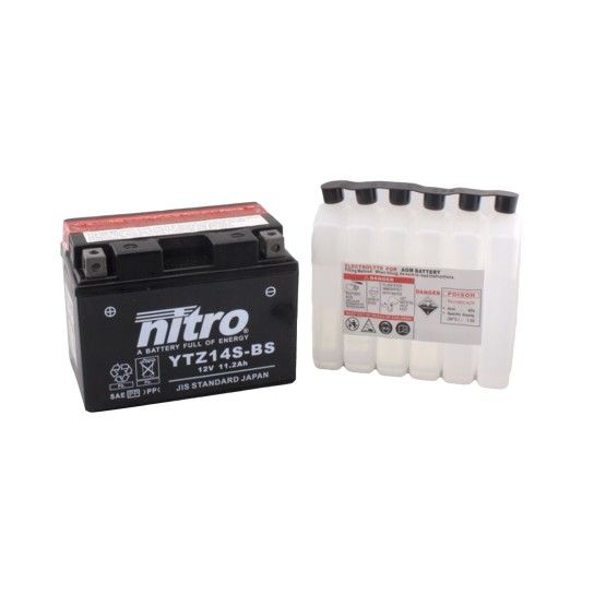 NITRO BATERIA NTZ14S-BS AGM COM CARGA ACIDO NITRO BATERIA NTZ14S-BS AGM COM CARGA ACIDO