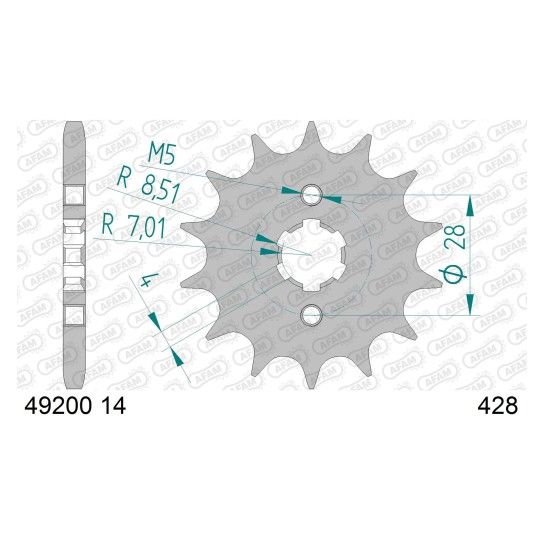 AFAM PINHAO 428 DERBI SENDA UM DSR AFAM PINHAO 428 DERBI SENDA UM DSR