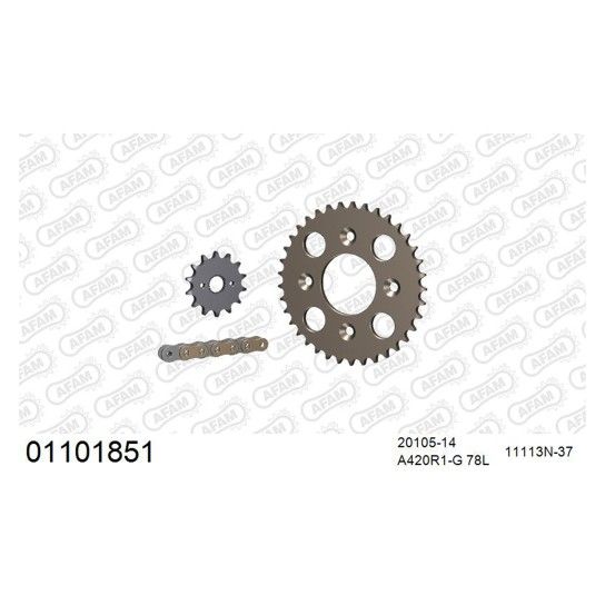 AFAM KIT ALUMINIO CRF 50 2004-25 AFAM KIT ALUMINIO CRF 50 2004-25